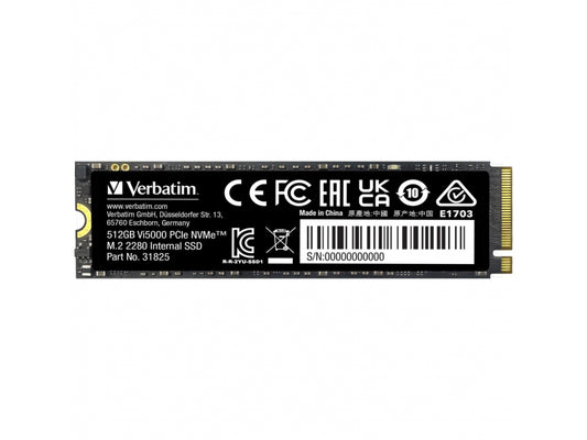 Verbatim Vi5000 M.2 SSD 512GB PCIe4 NVMe - 31825
