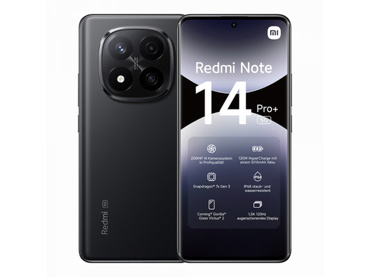 Xiaomi Redmi Note 14 Pro+ 256GB 8RAM 5G EU black - MZB0I9OEU