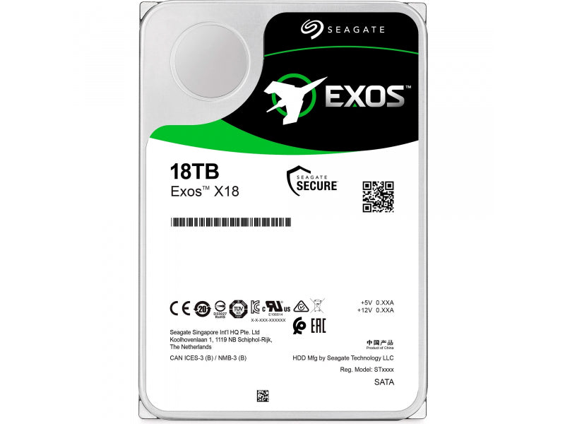 SEAGATE Exos X18 18TB HDD SATA 6Gb/s 256MB cache 3.5 - ST18000NM001J