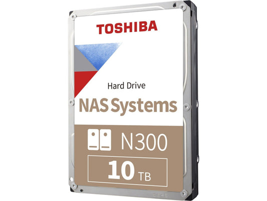 Toshiba N300 NAS Hard Drive 10TB 512MB - Hdd - Serial ATA HDWG71AEZSTA