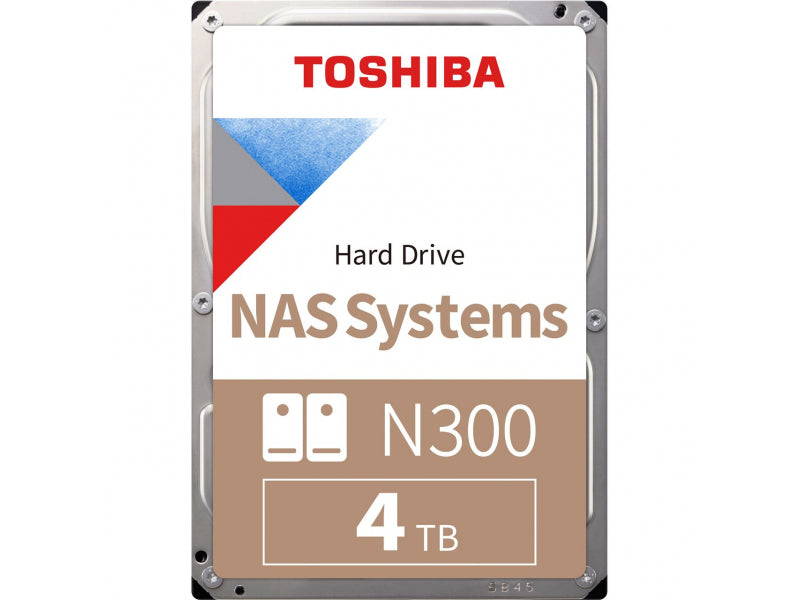 Toshiba N300 NAS Hard Drive 4TB 512MB Serial ATA 3.5 - HDWG740EZSTC