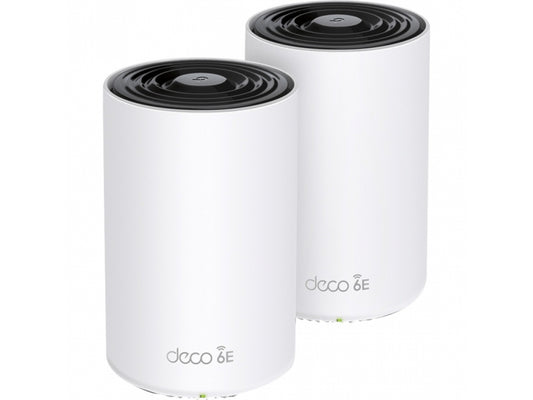 TP-LINK AXE5400 Wi-Fi 6E Tri-Band Mesh Router White - Deco XE75(2-pack)