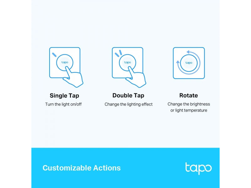 TP-LINK Intelligent Dimmer External Button Rotary Control White Tapo S200D