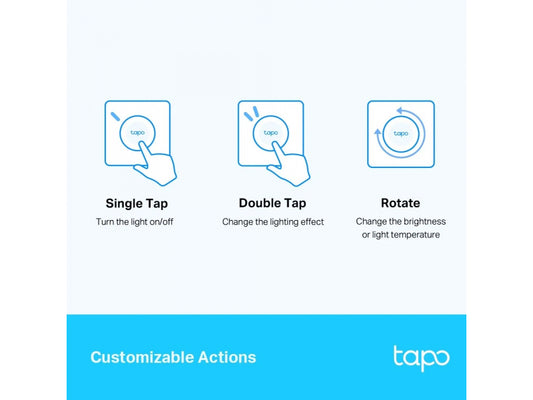 TP-LINK Intelligent Dimmer External Button Rotary Control White Tapo S200D