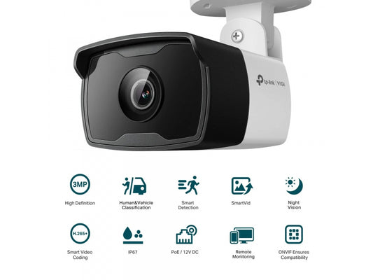 TP-LINK IP Security Camera 3 MP IR IP67 White - VIGI C330I(4mm)