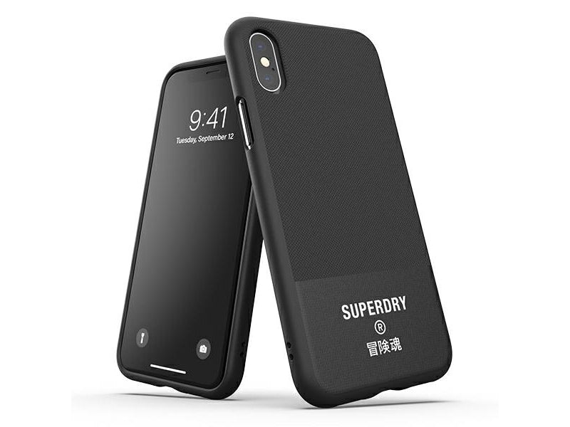 SuperDry Moulded Canvas iPhone X/Xs Case black
