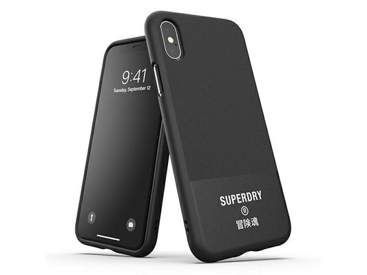 SuperDry Moulded Canvas iPhone X/Xs Case black