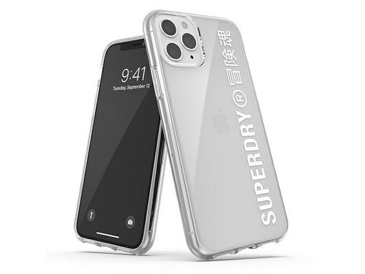 SuperDry Snap iPhone 11 Pro Max Clear Case white