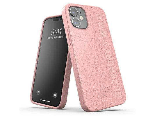 SuperDry Snap iPhone 12 mini CompostableCase pink