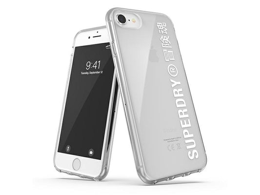 SuperDry Snap iPhone 6/6s/7/8/SE 2020 /SE 2022 Clear Case white