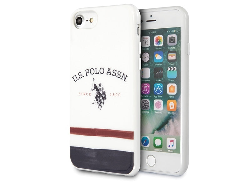 US Polo iPhone 7/8/SE 2020/SE 2022 white Tricolor Pattern Collection