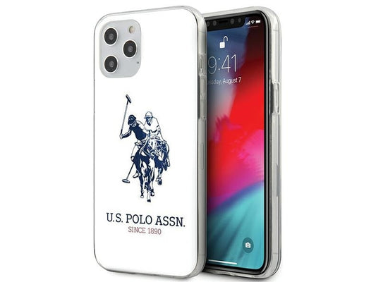 US Polo iPhone 12 Pro Max white Shiny Big Logo