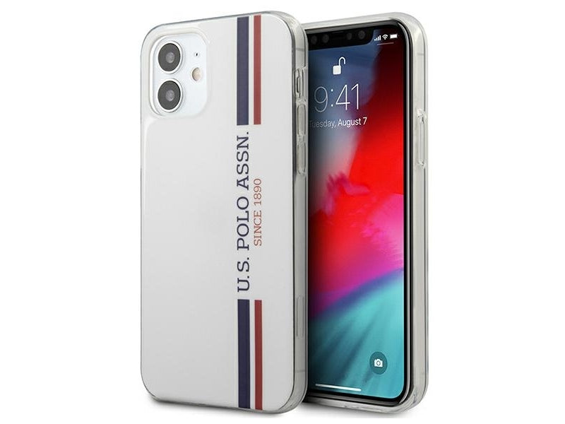 US Polo iPhone 12 mini white Tricolor Collection