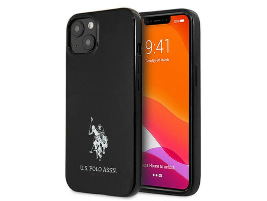 US Polo iPhone 13 black hardcase Horses Logo