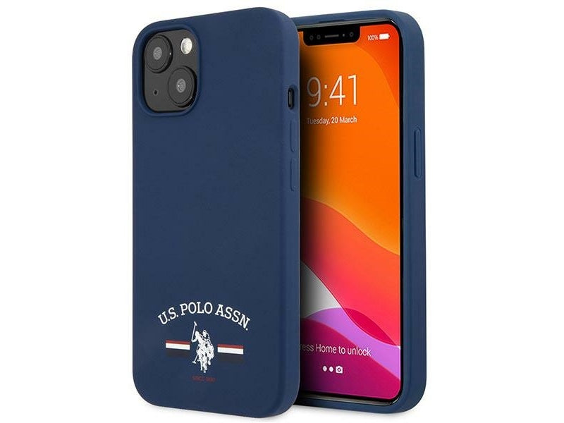 US Polo iPhone 13 mini navy Silicone Collection