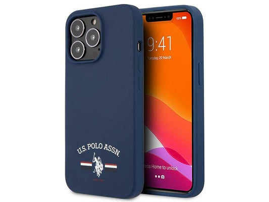 US Polo iPhone 13 Pro Max navy Silicone Collection