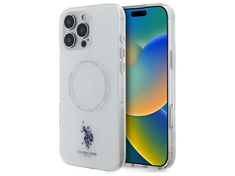 US Polo iPhone 16 Pro white IML Ring MagSafe