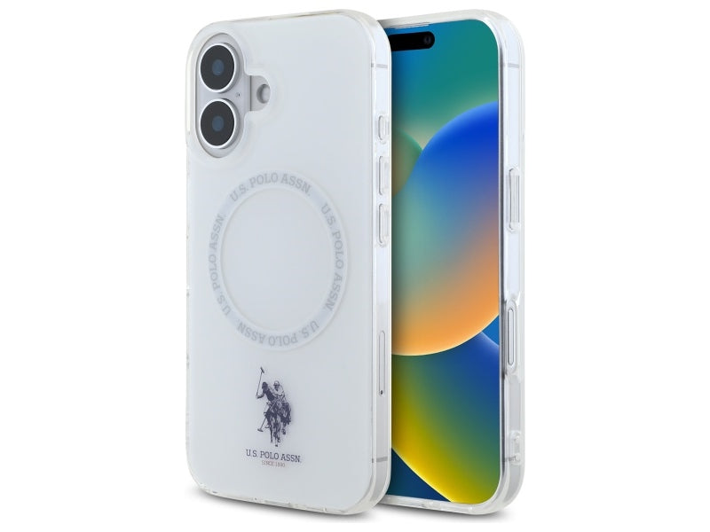 US Polo iPhone 16 white IML Ring MagSafe