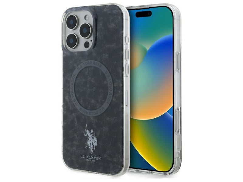 US Polo iPhone 16 Pro Max black IML Ring MagSafe