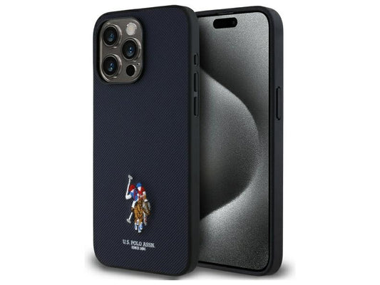 US Polo iPhone 15 Pro Max navy Embroidered DH Color