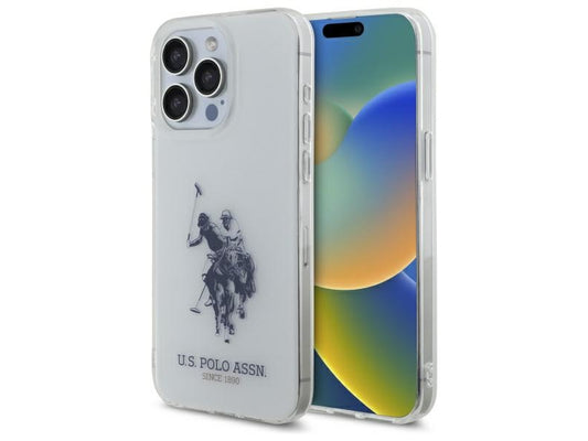 US Polo iPhone 15 Pro Max white Shiny Big Logo
