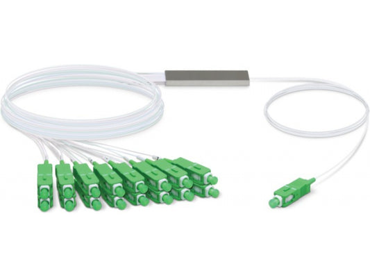 Ubiquiti Fiber Optic PLC Splitter Cable 16x SC White - UF-SPLITTER-16