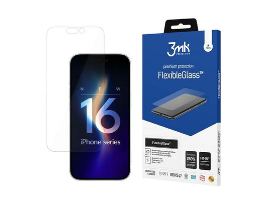 3MK FlexibleGlass iPhone 16 Hybrid Glass