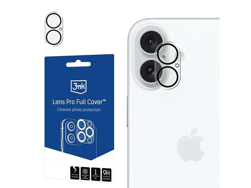 3MK Lens Pro Full Cover iPhone 16/16 Plus
