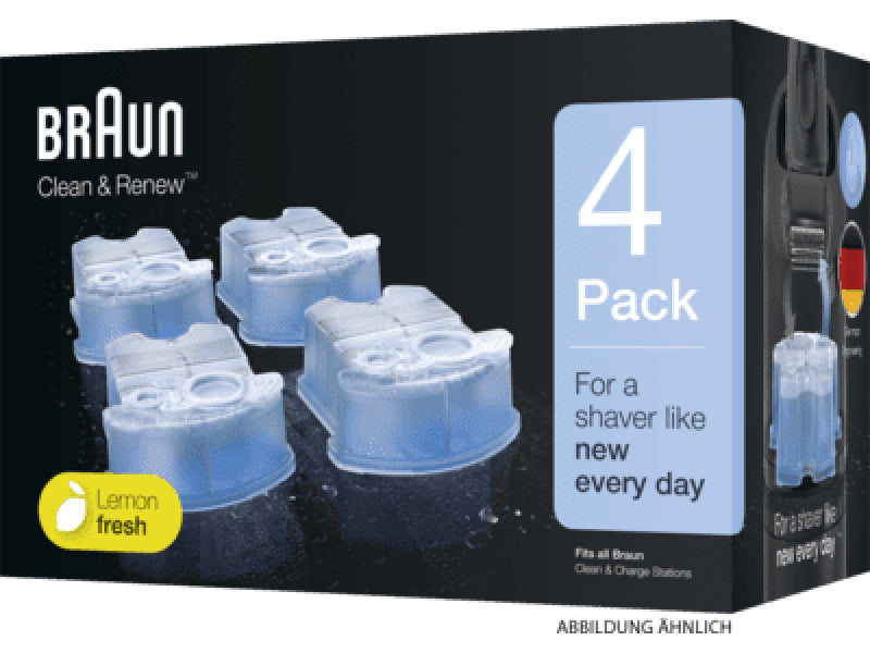 Braun 3-in-1 ShaverCare Cleaning 4pcs Pack