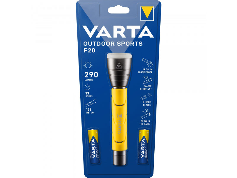 VARTA Outdoor Sports LED Flashlight F20 235lm 160m - 18628101