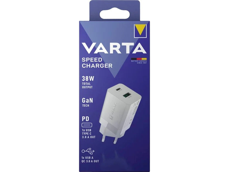 VARTA charger max. 38W Power Delivery (PD) QuickCharge (QC) - 57955101111