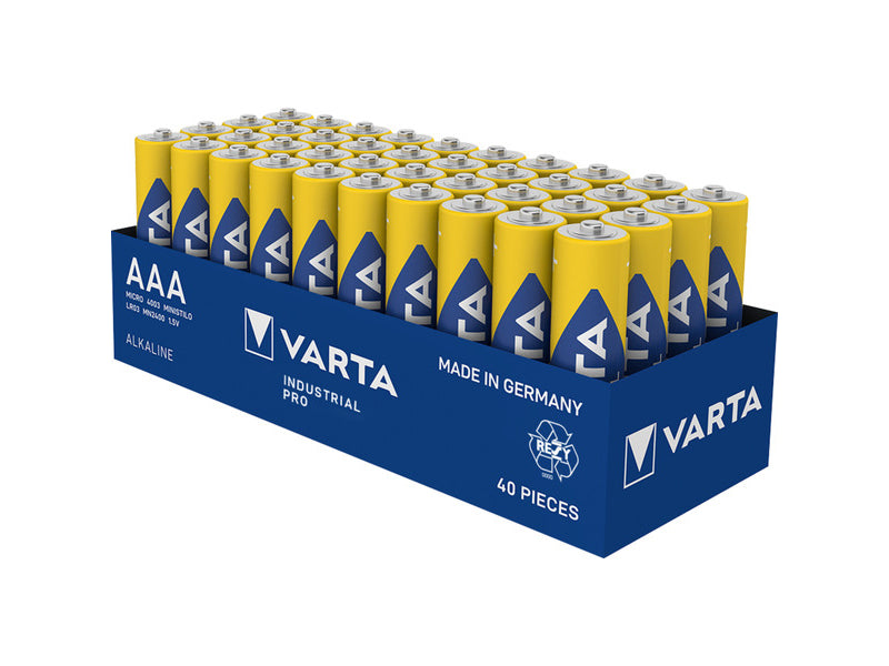 VARTA INDUSTRIAL PRO Battery LR03 Tray AAA (Micro) 40 pcs. - 04003211354