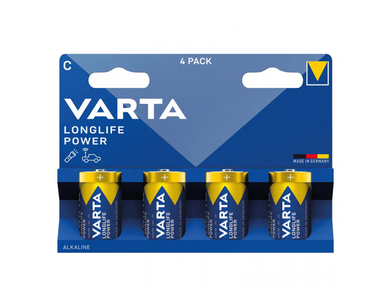 Varta Baby C Longlife Power LR14 Batteries 4 pack - 04914121424