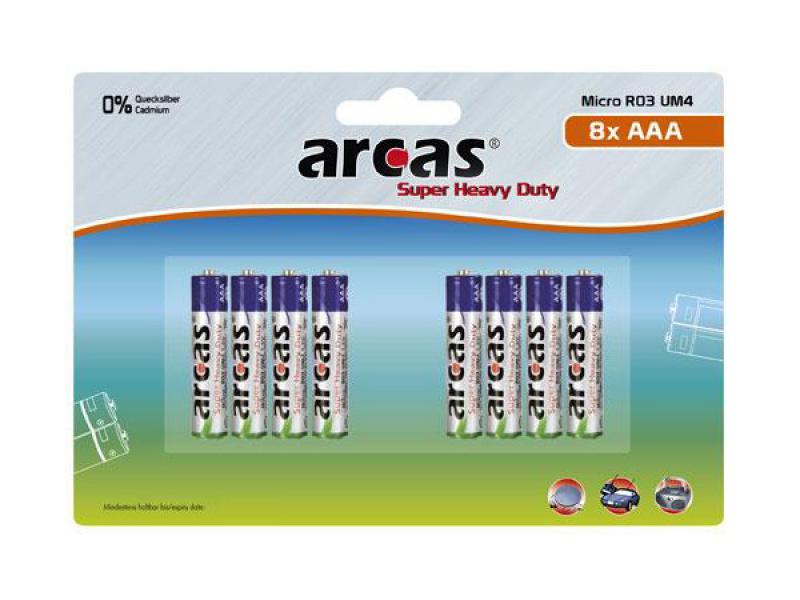 Batterie Arcas R03 Micro AAA (8 pieces)