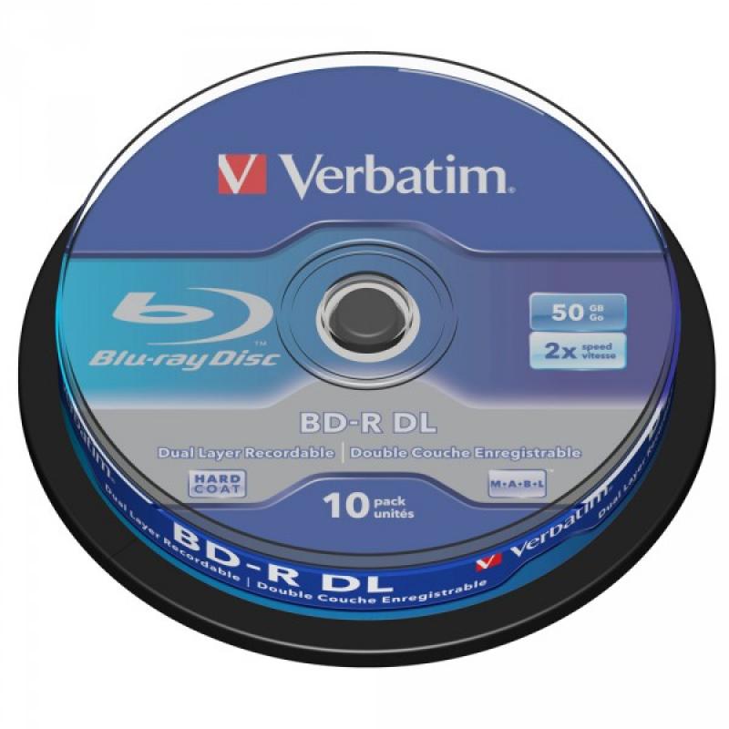 BD-R 50GB Verbatim 6x 10er Cakebox 43746